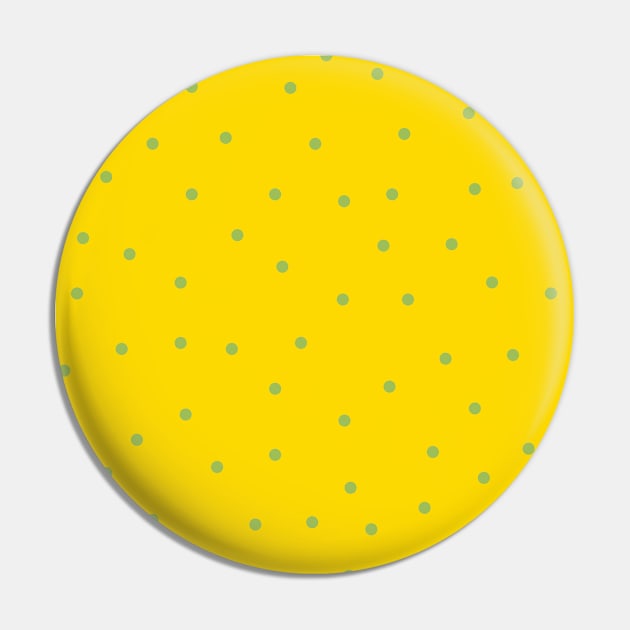 Green Polka Dots on Yellow Background Pin by Lusy