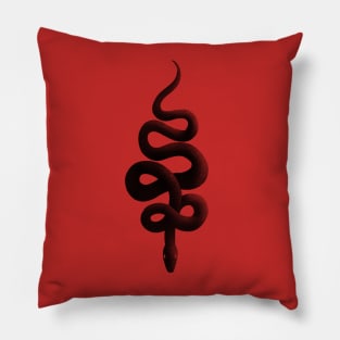 Crowley snake tattoo (Good Omens) Pillow