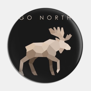 Go North - Elk (dark) Pin