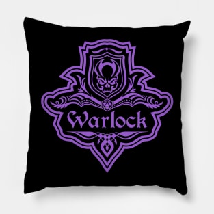 D&D Warlock 1 Color Emblem Pillow