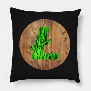 Litecoin: Wood and Grass Pillow