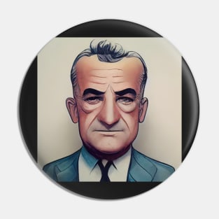 Lyndon B. Johnson | Comics Style Pin