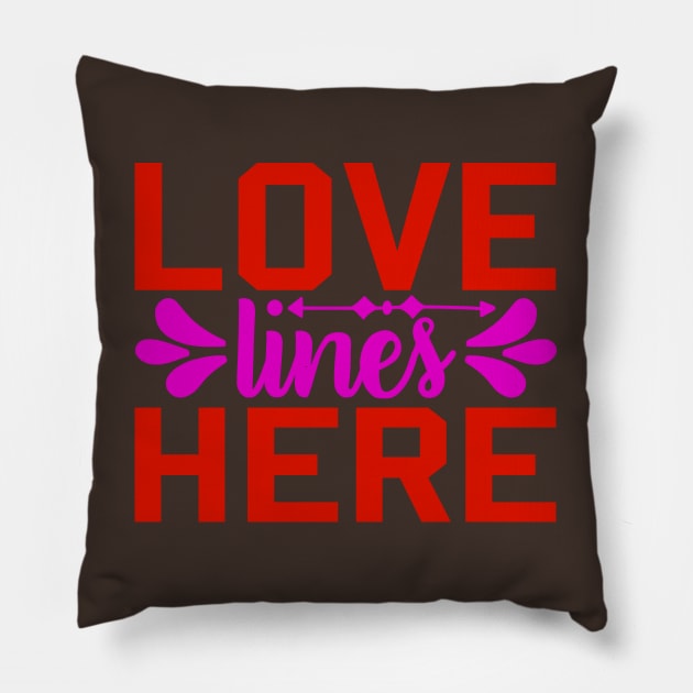 love lines here Pillow by busines_night