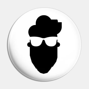 Beardedguy-BLK Pin