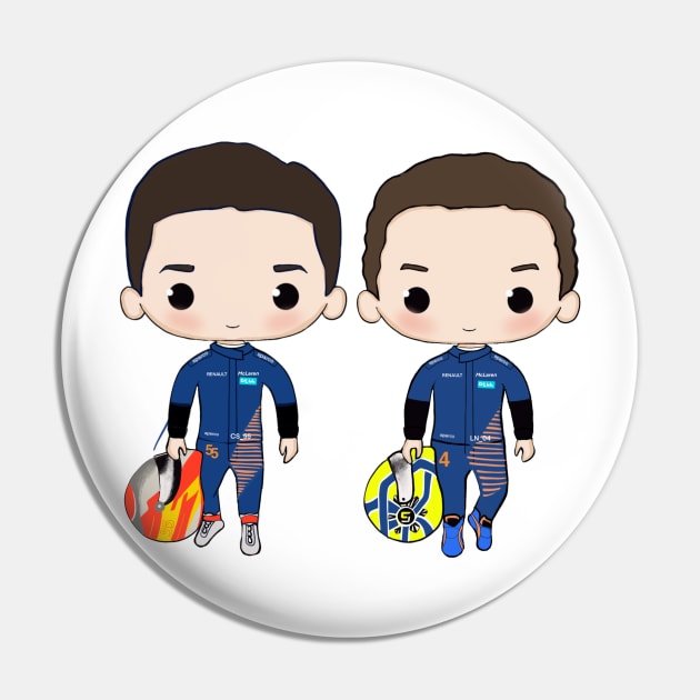 Carlos Sainz & Lando Norris Pin by cutedrivers