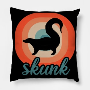 Men skunk eating pet fart gear garbage Pillow