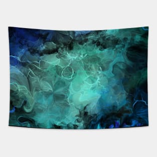 Abstract colorful ink and metallics I Tapestry