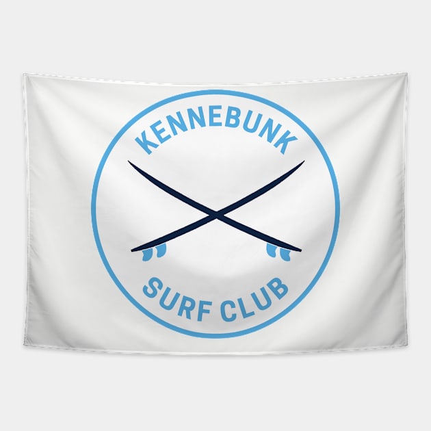 Vintage Kennebunk Maine Surf Club Tapestry by fearcity