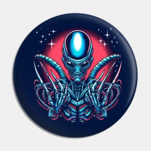 Alien art Pin