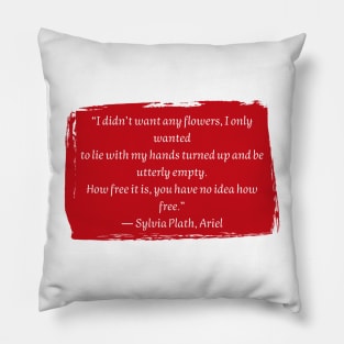 Sylvia Plath Pillow