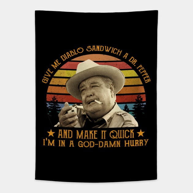 Give Me Diablo Sandwich A Dr Pepper Smokey And The Bandit Tapestry by PopcornShow