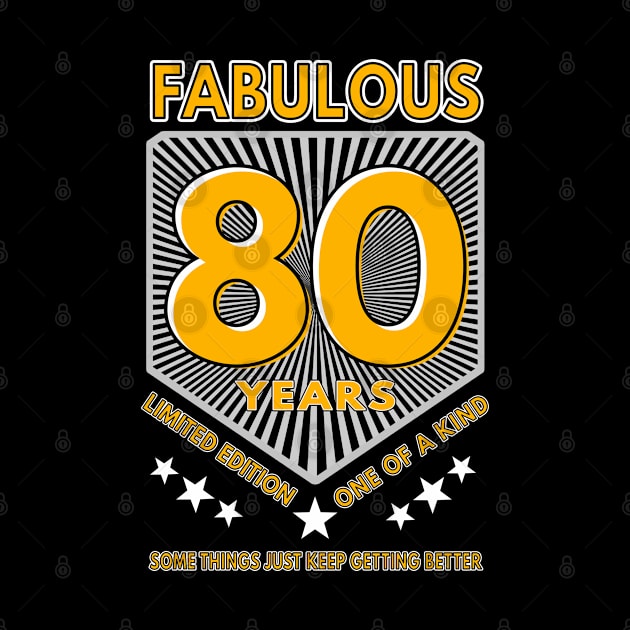 80 And Fabulous Birthday by Moonsmile Products