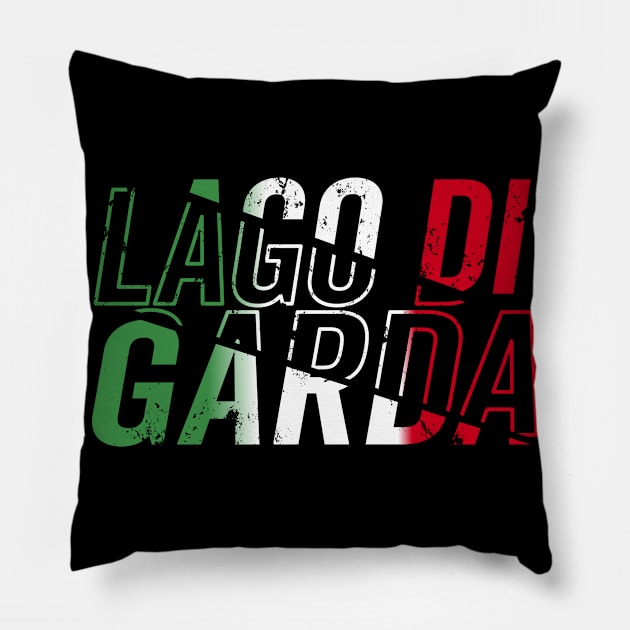 Lago Di Garda Garda Lake Garda Pillow by RegioMerch