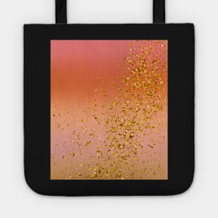 Orange Glitter Rainbow Tote