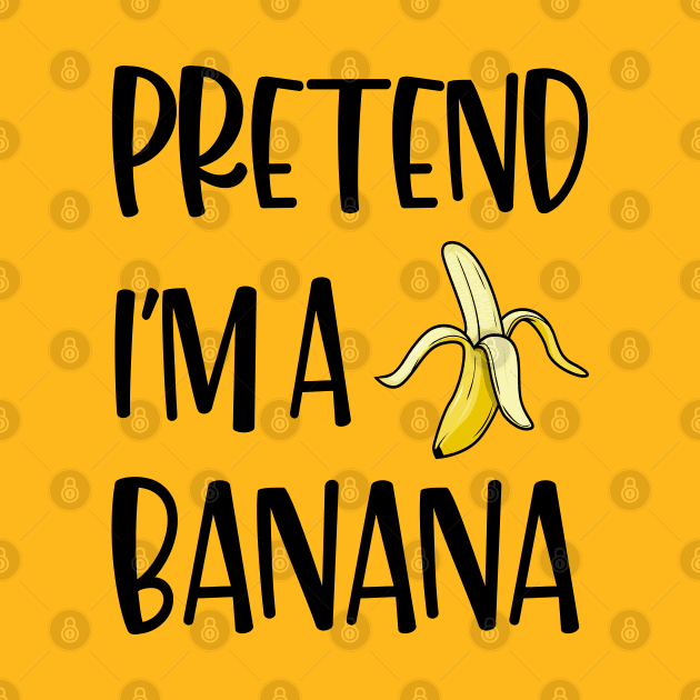 Lazy Halloween Costume Funny Pretend I'm A Banana by Charaf Eddine