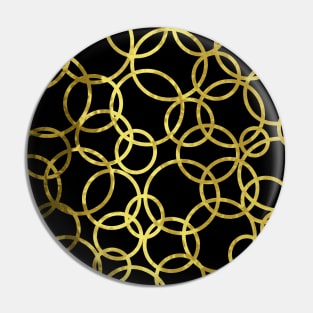 Gold Circle Abstract Pin