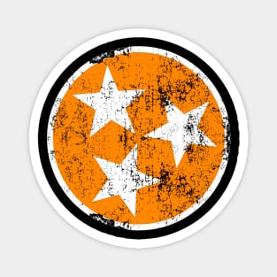 Orange White Tennessee Flag Magnet