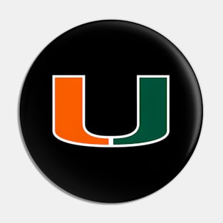 Be Miami Hurricanes Sports Pin