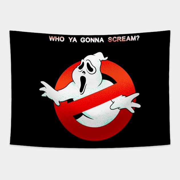 Ghost Scream Buster Tapestry by nadzeenadz