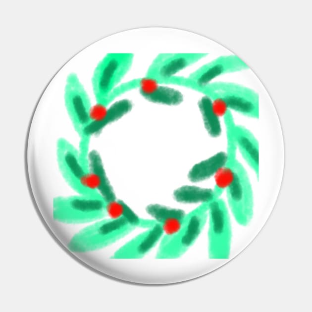 green red watercolor christmas wreath design Pin by Artistic_st