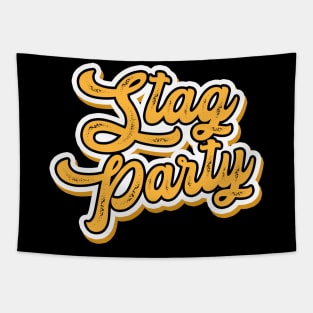 Stag Party Text Tapestry