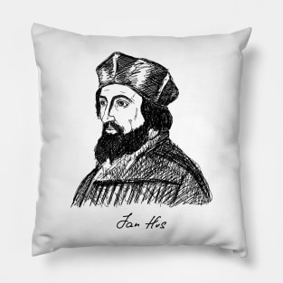 Jan Hus. Christian figure. Pillow