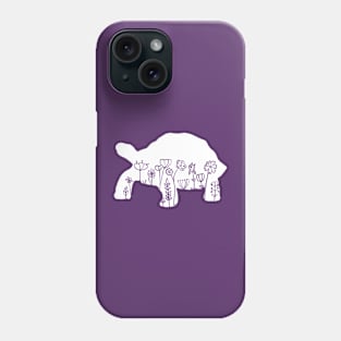 Cute Turtle Lover Animal Flowers Floral Phone Case