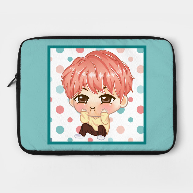 Bts Kpop Chibi J Hope Cute Character Bts Kpop Jhope Cute Chibi Character Laptop Case Teepublic