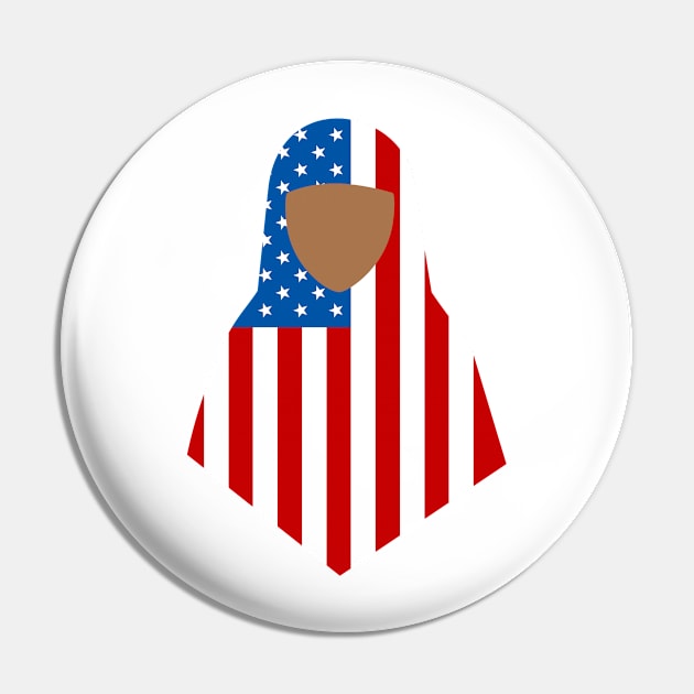 American Muslim - Tone Option #2 Pin by philliopublius