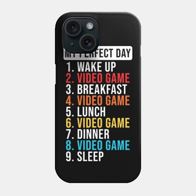 Eat Sleep Video Game Repeat Phone Case by JaiStore