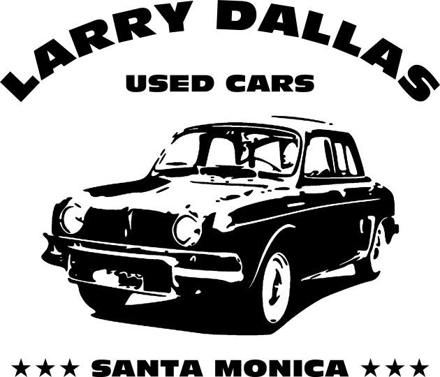 Larry Dallas Used Cars Kids T-Shirt by GloopTrekker