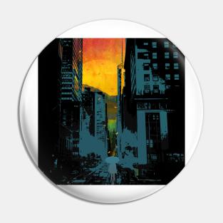 Night walk through the city Pin