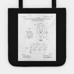 Electrician Patent - Maker Workshop Art - White Tote