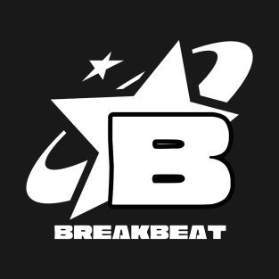 BREAKBEAT  - B is For Breaks Y2K  (White) T-Shirt