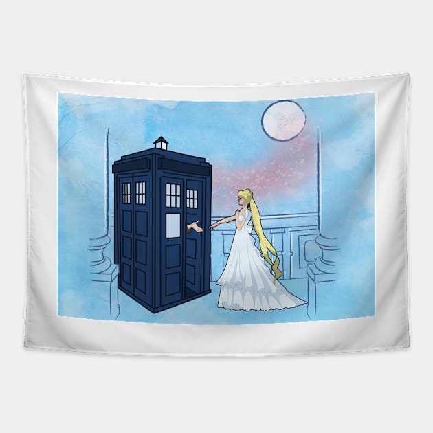 Doctor Moon Tapestry by mrsxandamere