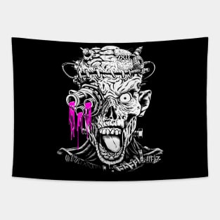 Pink liquid zombie Tapestry