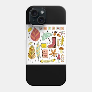 Autumn Doodle Elements Phone Case