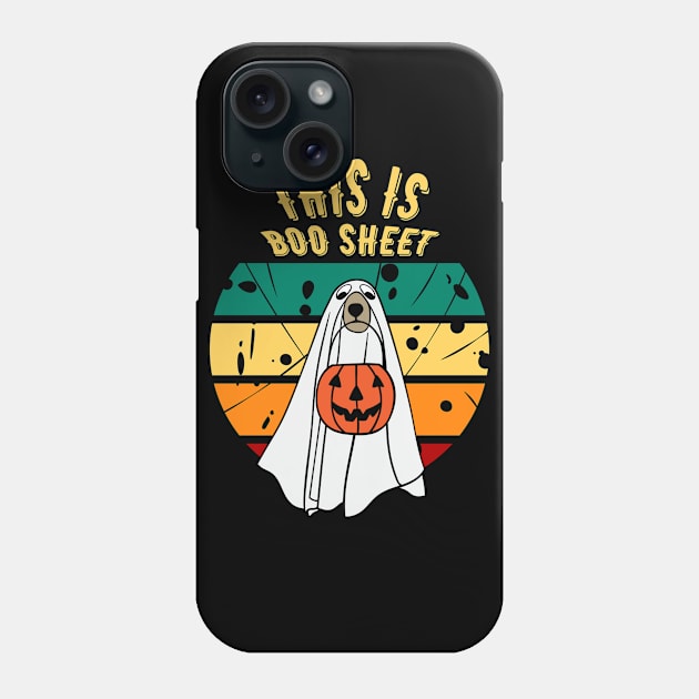 This Is Boo Sheet Dog Phone Case by Myartstor 