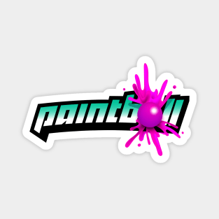 Paintball exploding logo Magnet