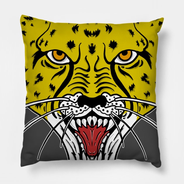Alterbeast cheetah Pillow by garsh_art