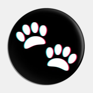 TikTok cat paw emoji smiley White Pin