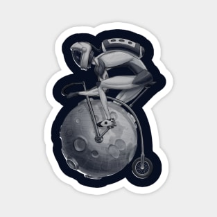 Astronaut Riding a Bike Magnet