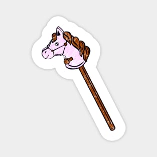 Pink Stick Horse Magnet