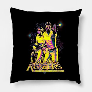 Grain Shaded Gradient Map - Buck Rogers 1979 laser weapon Pillow