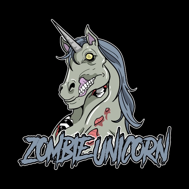 Zombie Unicorn Halloween by ModernMode