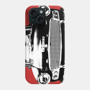 Standard Ensign 1960s British classic car monoblock black and white Phone Case