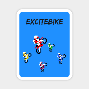 Excite 8bit Bike pixel. art Magnet