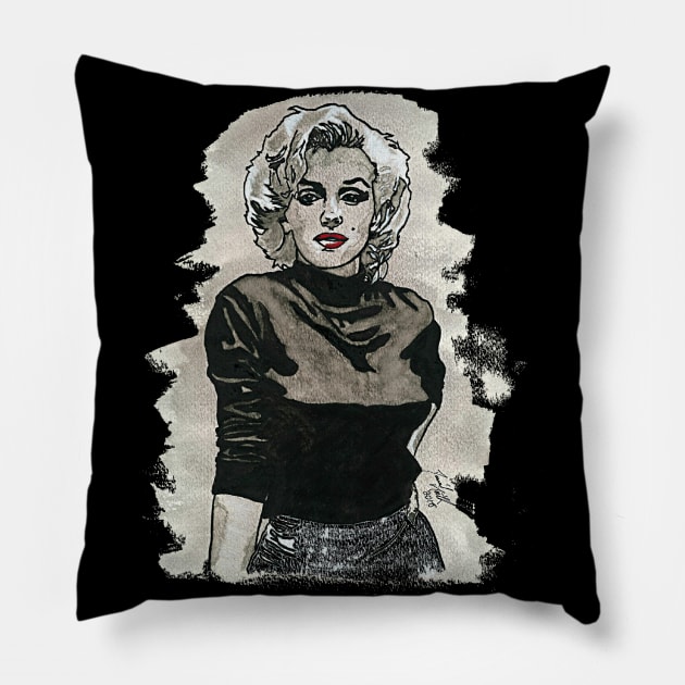 Marilyn Monroe Pillow by BladeAvenger