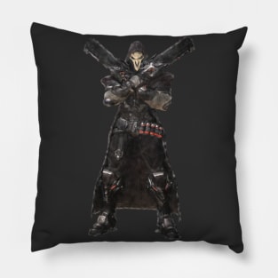 Overwatch Reaper Sketch Pillow