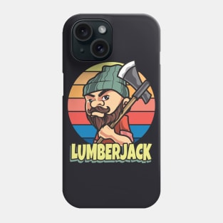 Lumberjack Cartoon vintage Design Phone Case